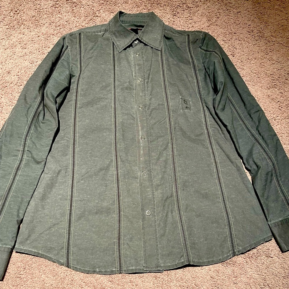 Diesel long sleeve button front - Large